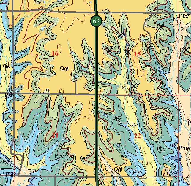 small geologic map