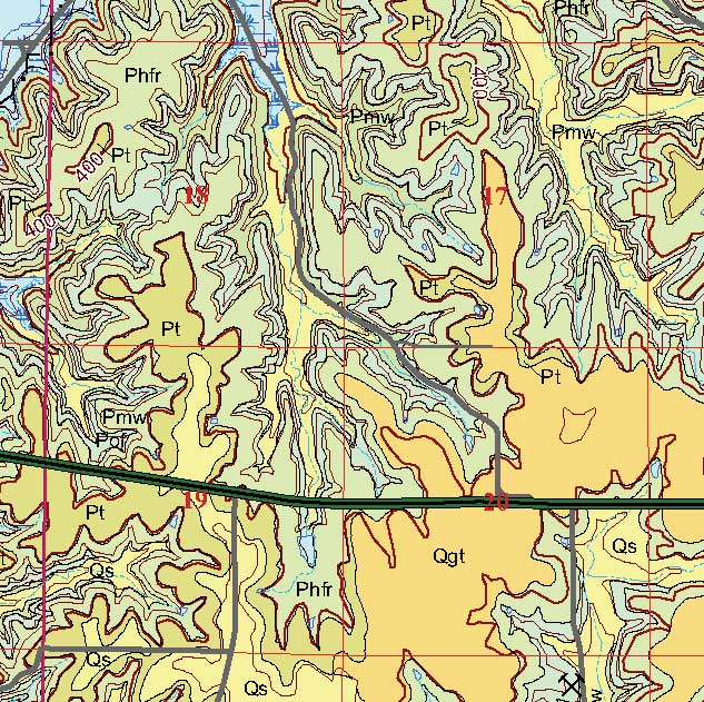 small geologic map