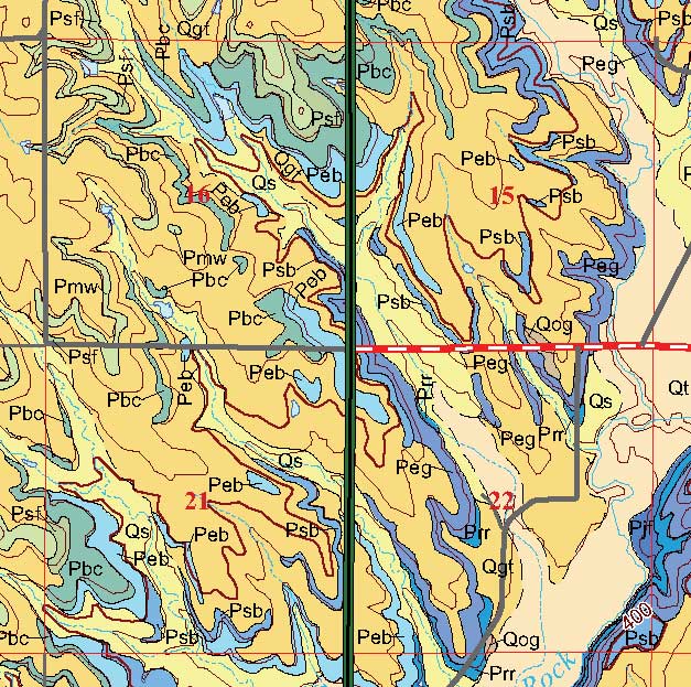 small geologic map