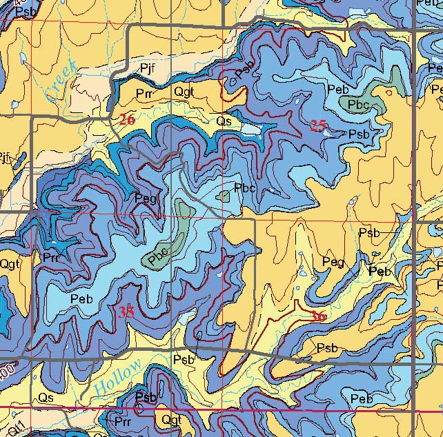 small geologic map