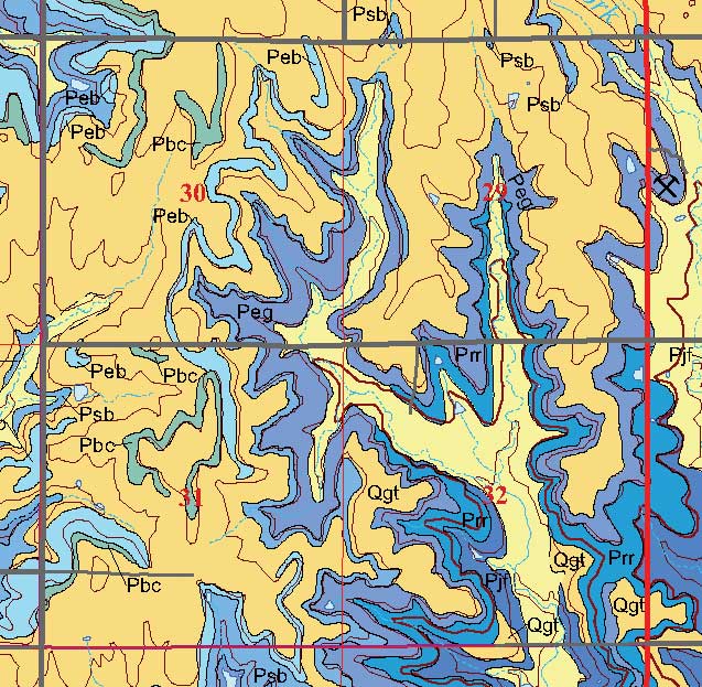 small geologic map