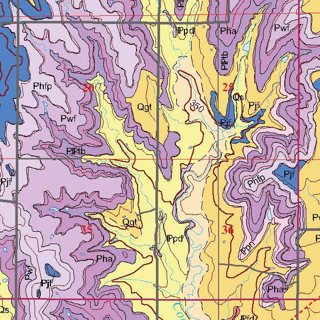 small geologic map