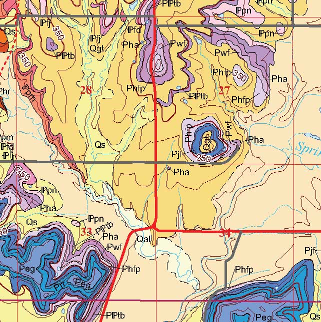 small geologic map