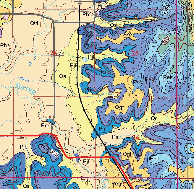 small geologic map