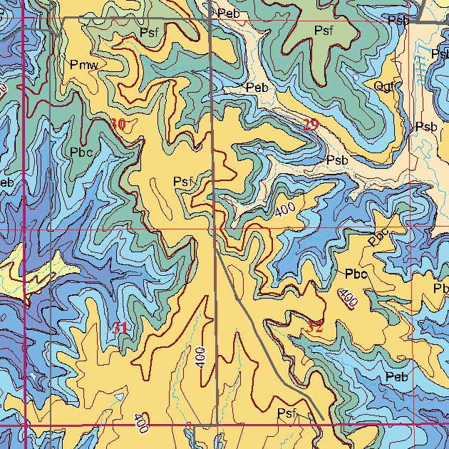 small geologic map