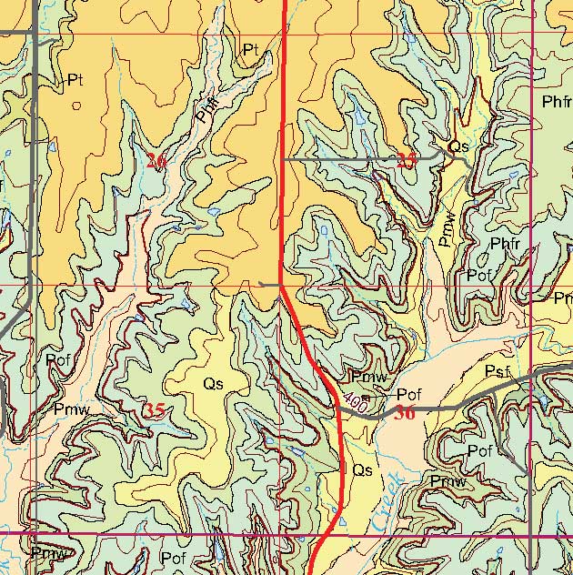 small geologic map