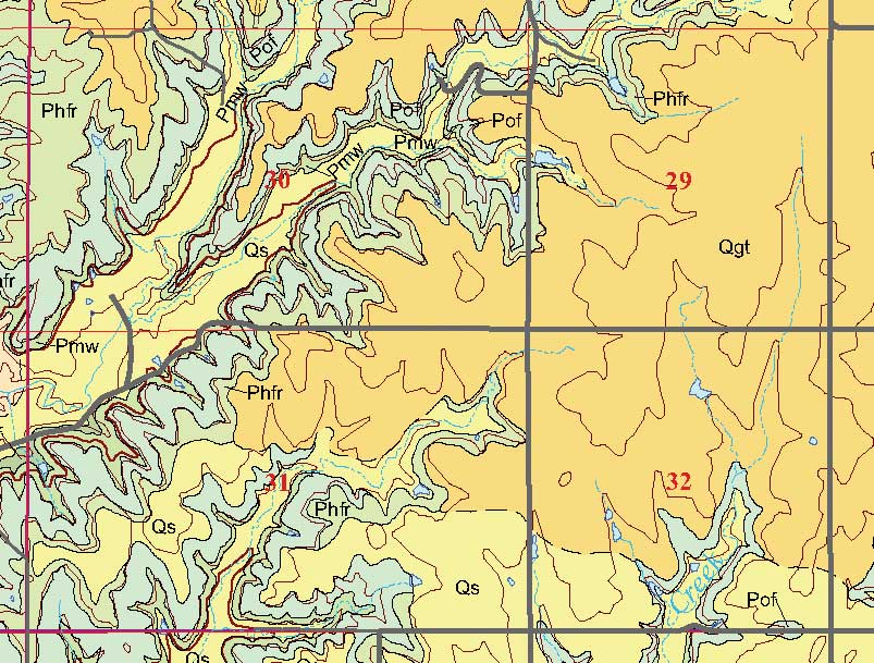 small geologic map