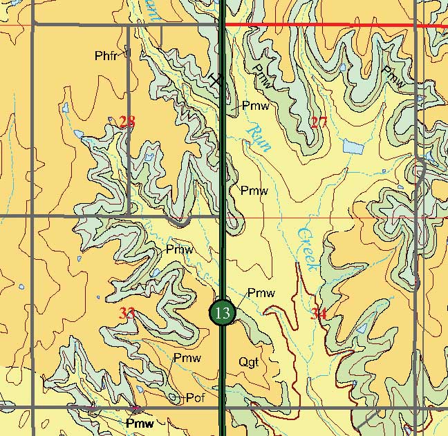 small geologic map