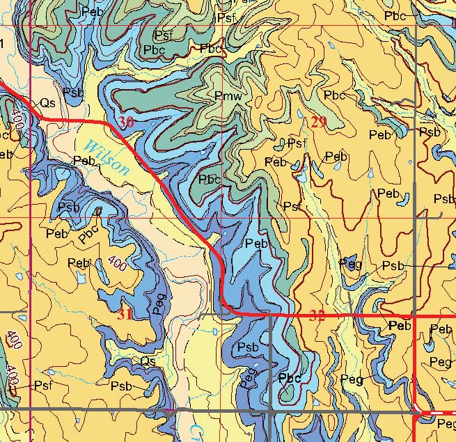 small geologic map