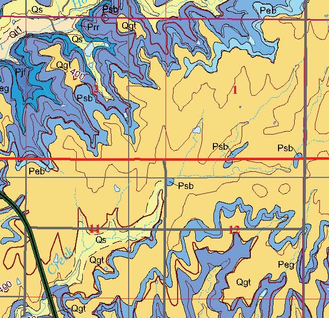 small geologic map