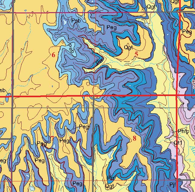 small geologic map