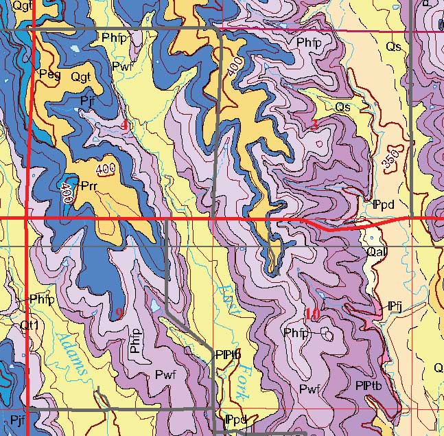 small geologic map