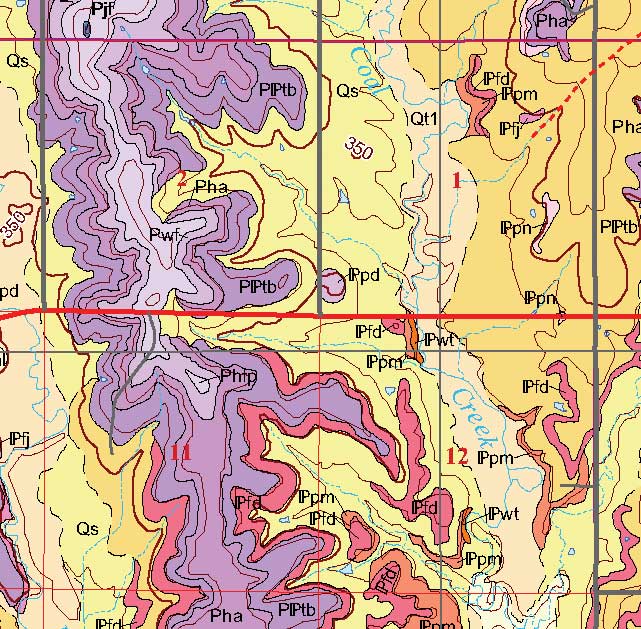 small geologic map