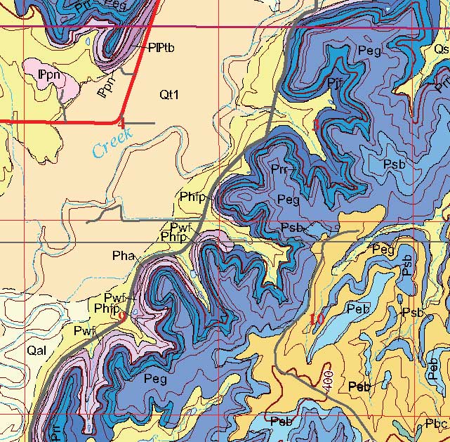 small geologic map