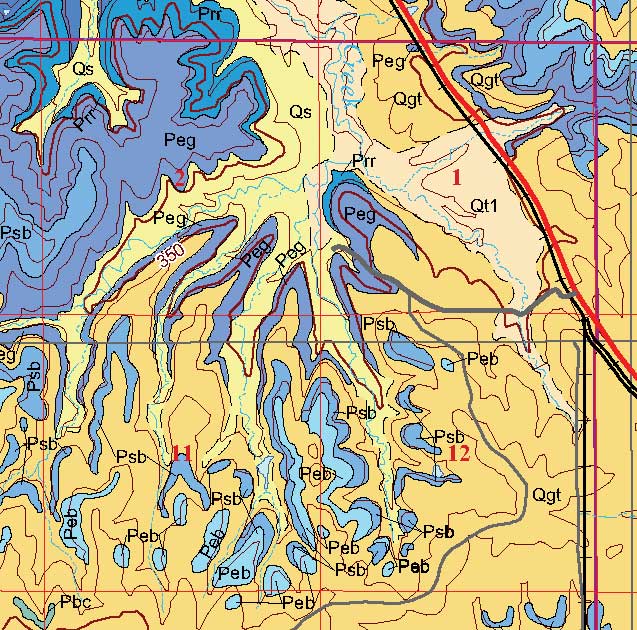 small geologic map