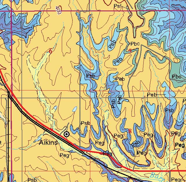 small geologic map