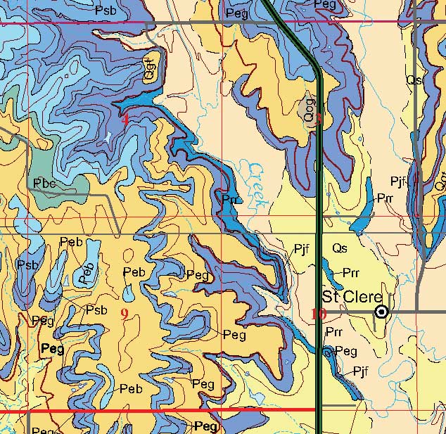 small geologic map