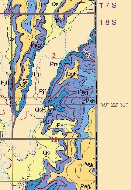 small geologic map