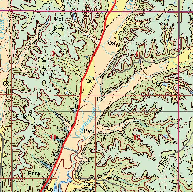 small geologic map