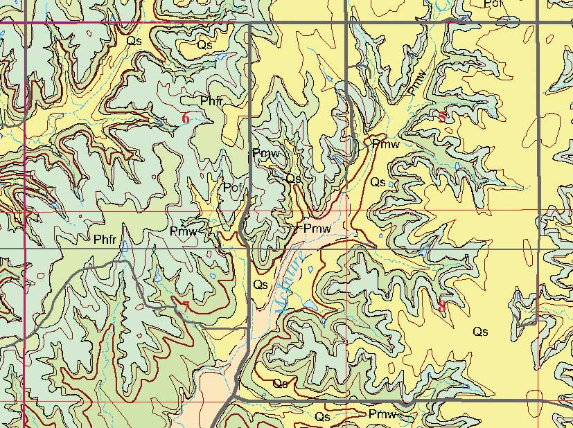small geologic map