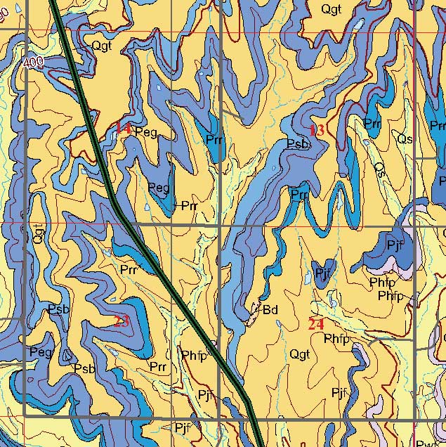 small geologic map