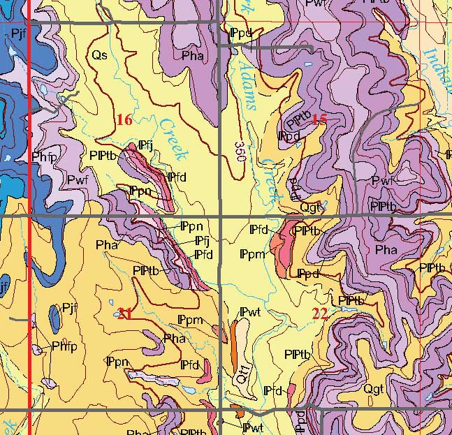 small geologic map