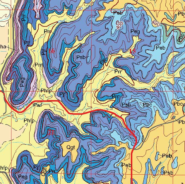 small geologic map