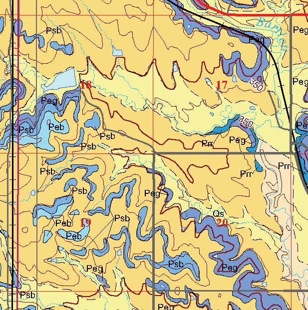 small geologic map