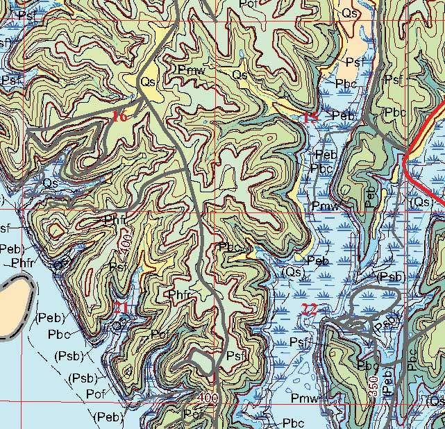 small geologic map