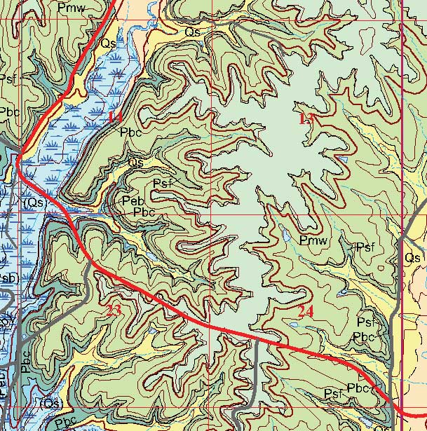 small geologic map