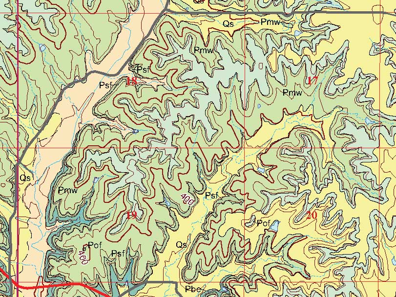 small geologic map