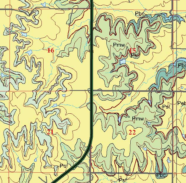 small geologic map