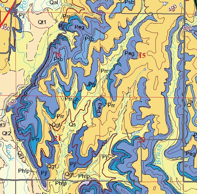 small geologic map