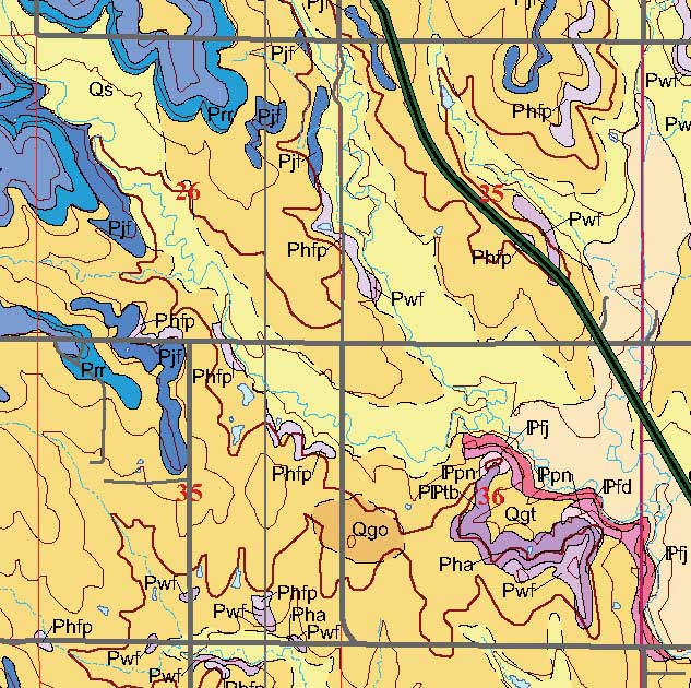 small geologic map