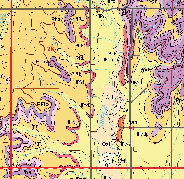 small geologic map