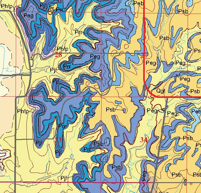 small geologic map