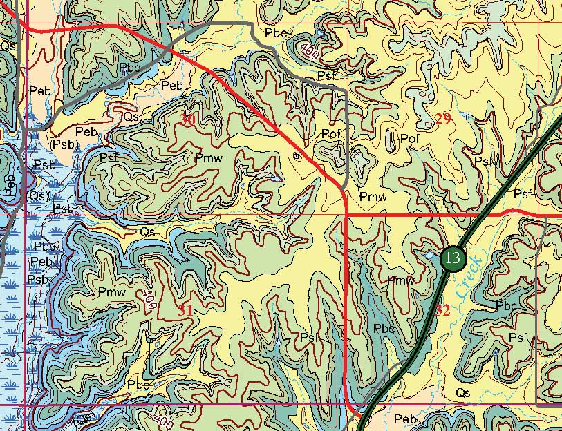 small geologic map