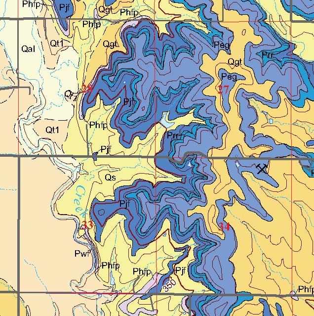 small geologic map