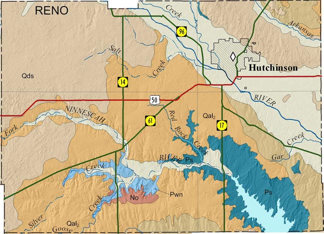 Reno county geologic map