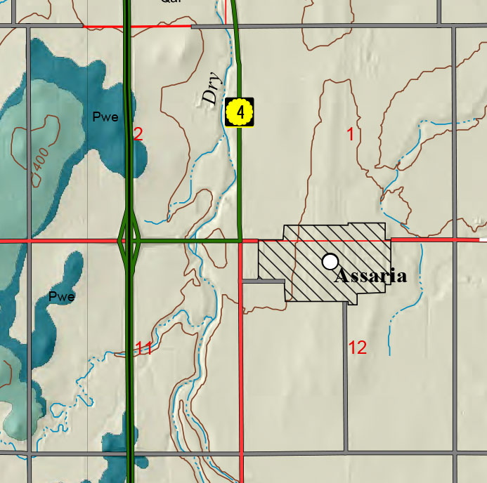 small geologic map
