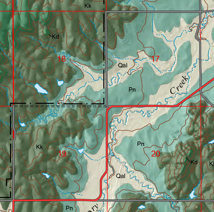 small geologic map