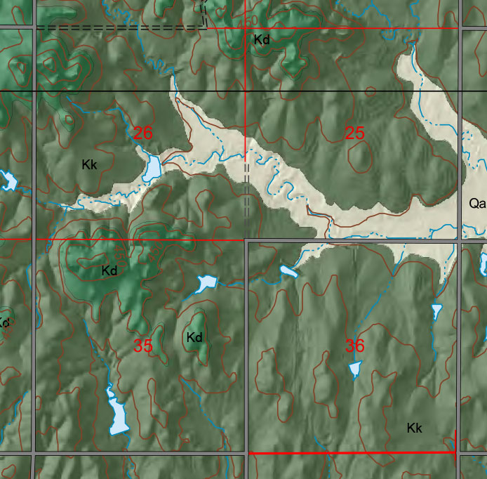 small geologic map