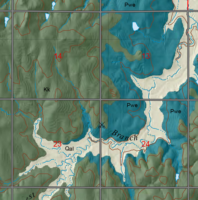 small geologic map