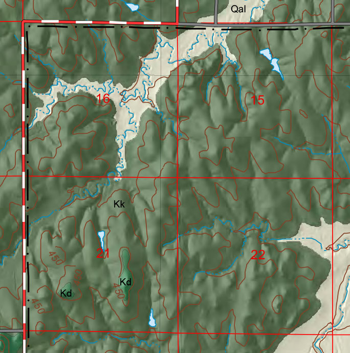 small geologic map