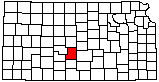 small map of Kansas; click to change counties