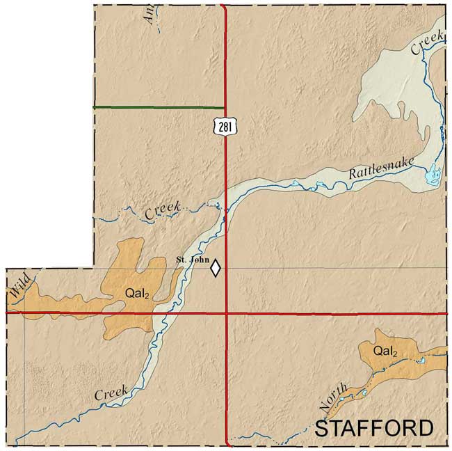 Stafford County geologic map