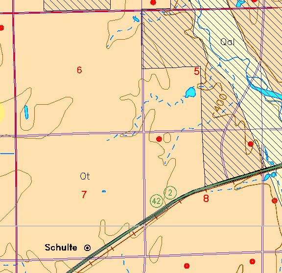 small part of Sedgwick Co. geologic map