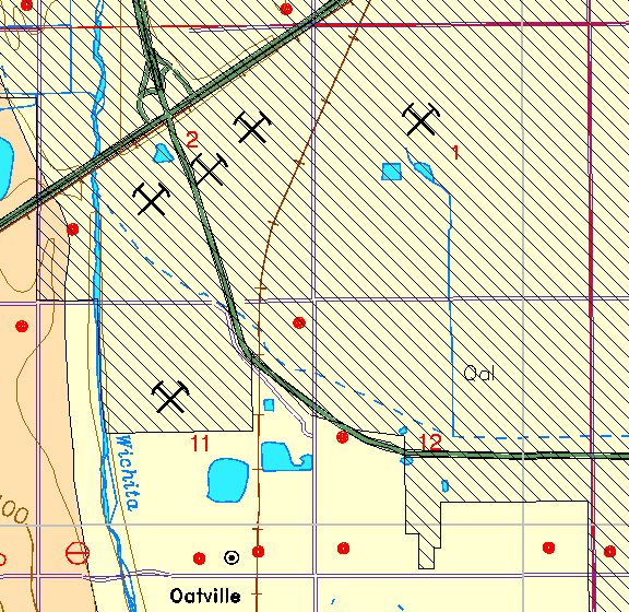 small part of Sedgwick Co. geologic map