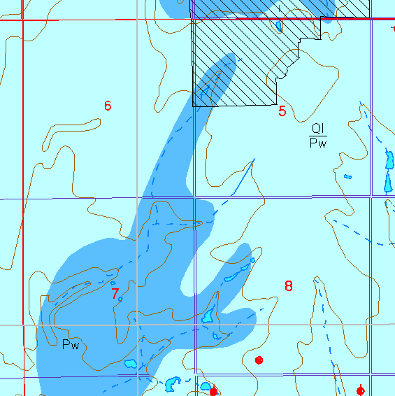 small part of Sedgwick Co. geologic map