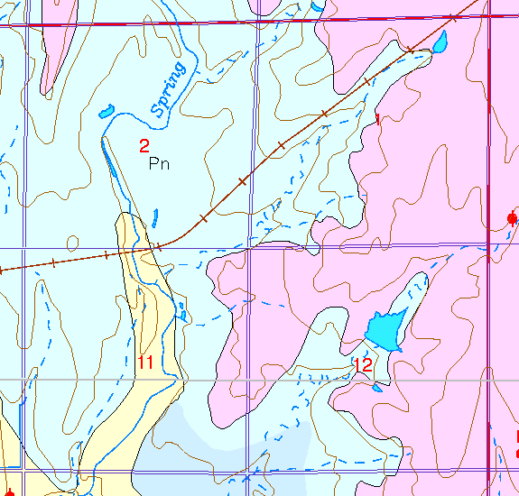 small part of Sedgwick Co. geologic map